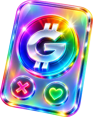 A chrome phone showing the GayCoin swipe app